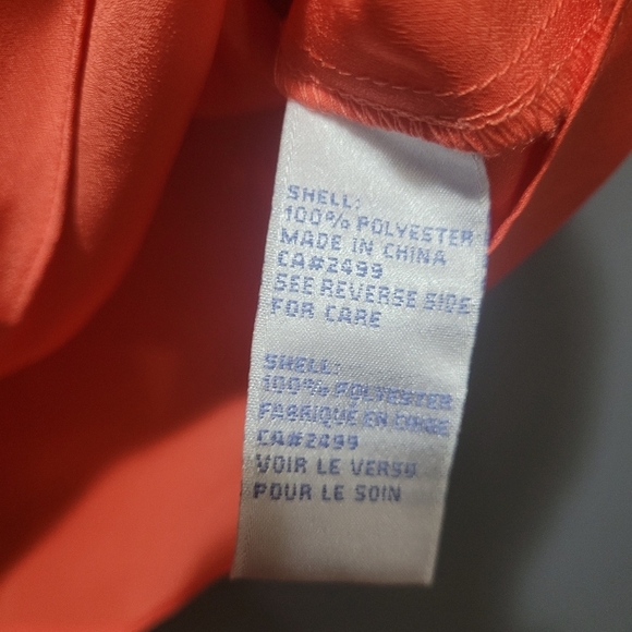 DG2 Diane Gilman Coral Sleeveless Top M - Picture 5 of 6